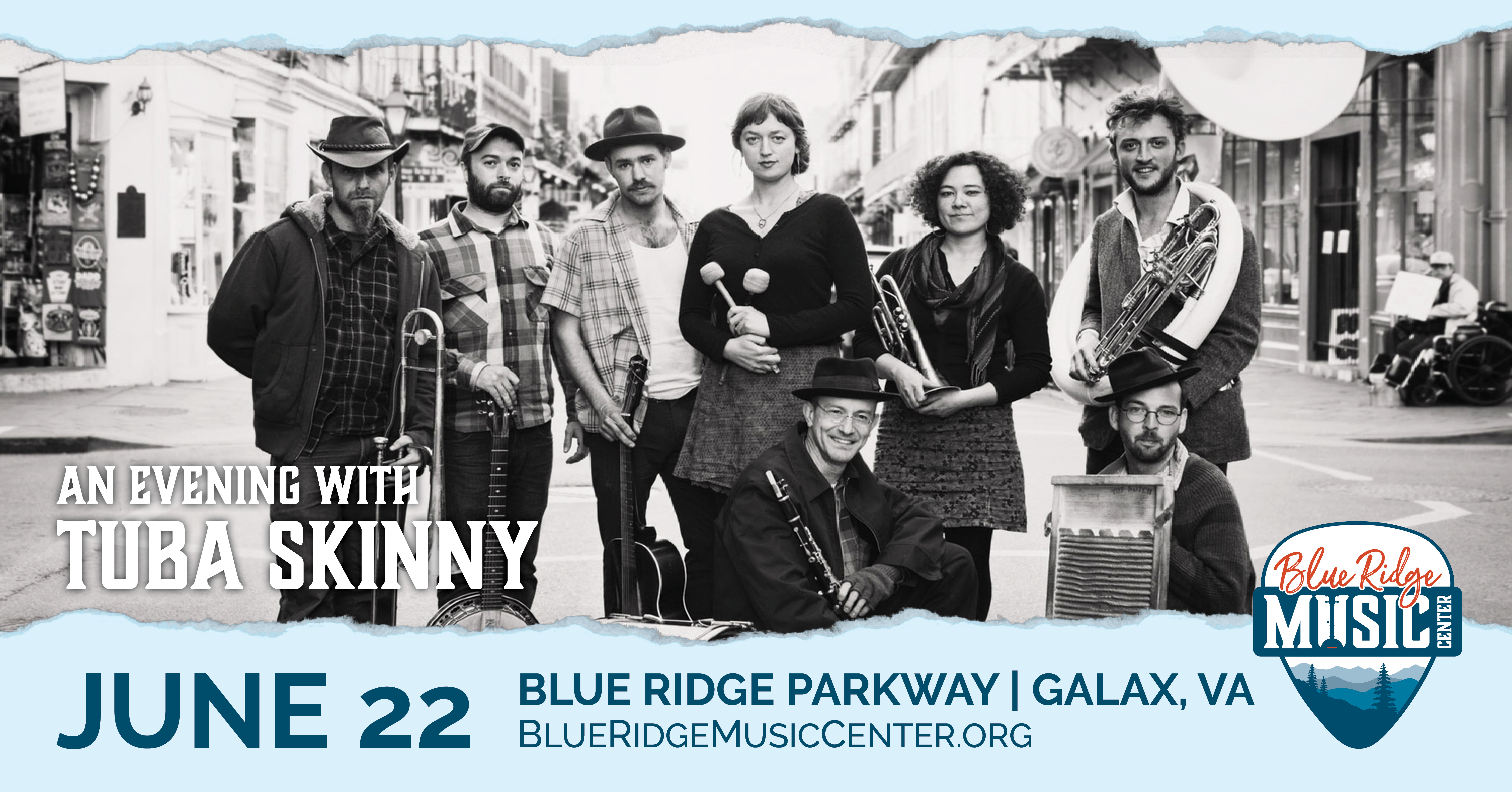 An Evening with Tuba Skinny at the Blue Ridge Music Center