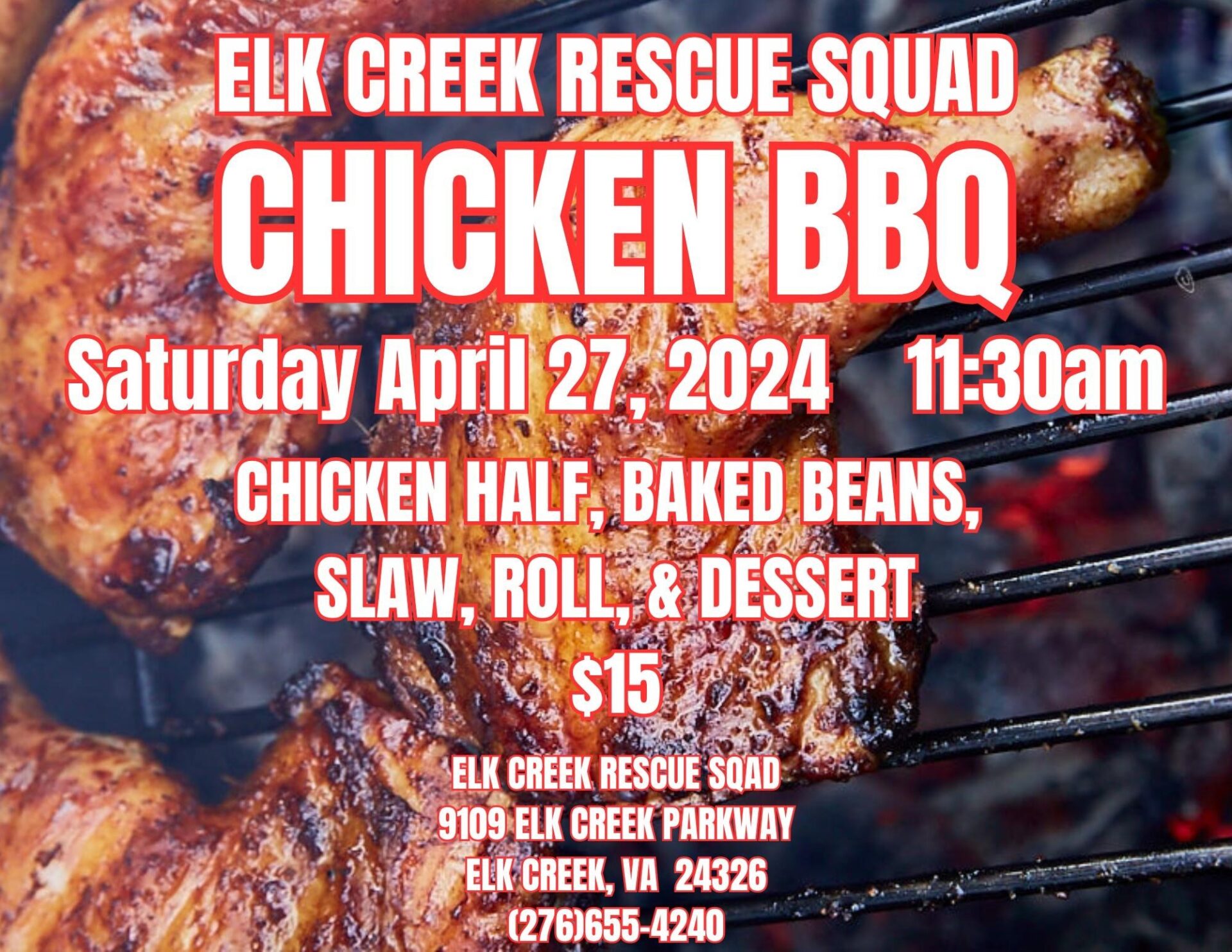 Elk Creek Rescue Squad Chicken BBQ