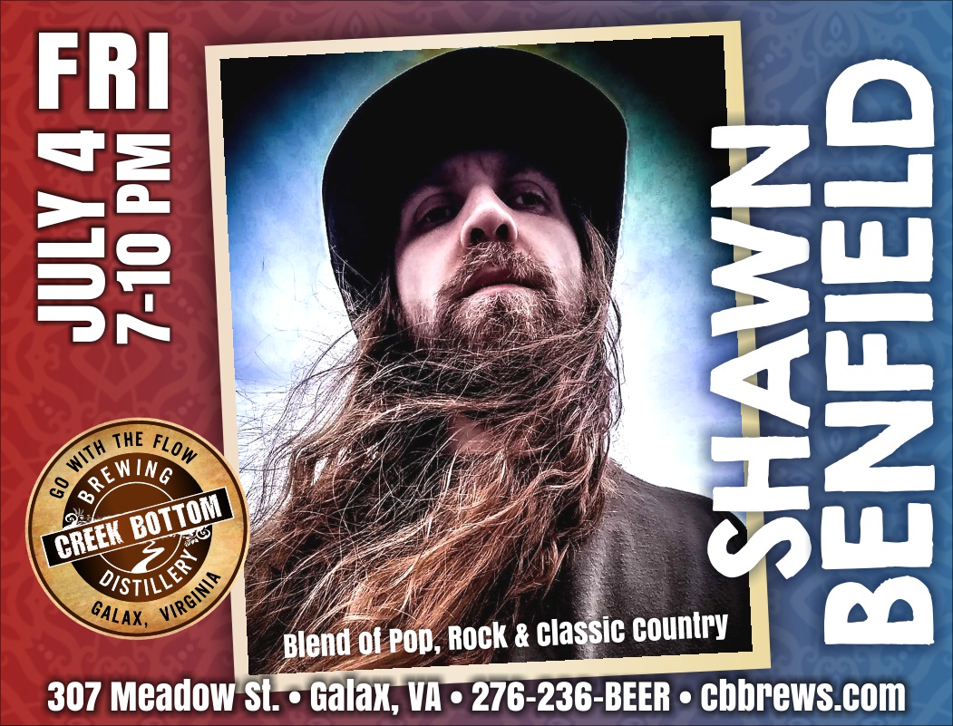 Free Live Show – Shawn Benfield at CBB on July 4th!