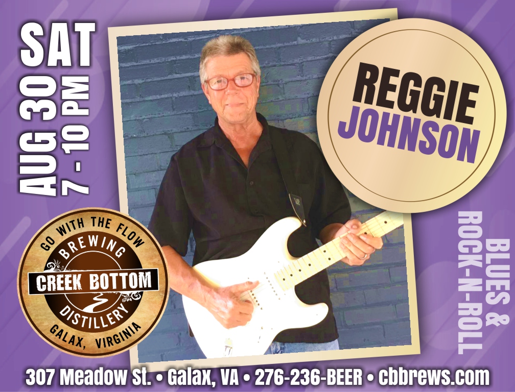 Reggie Johnson Onstage at Creek Bottom!