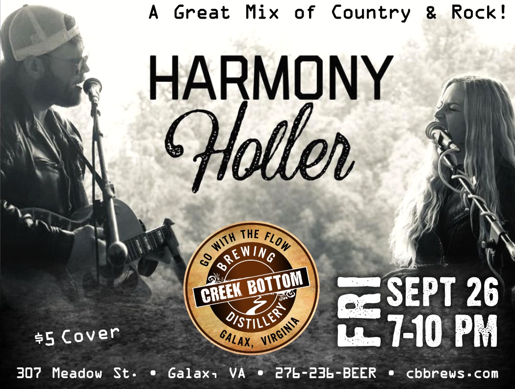 Harmony Holler at The Bottom with Country & Rock!