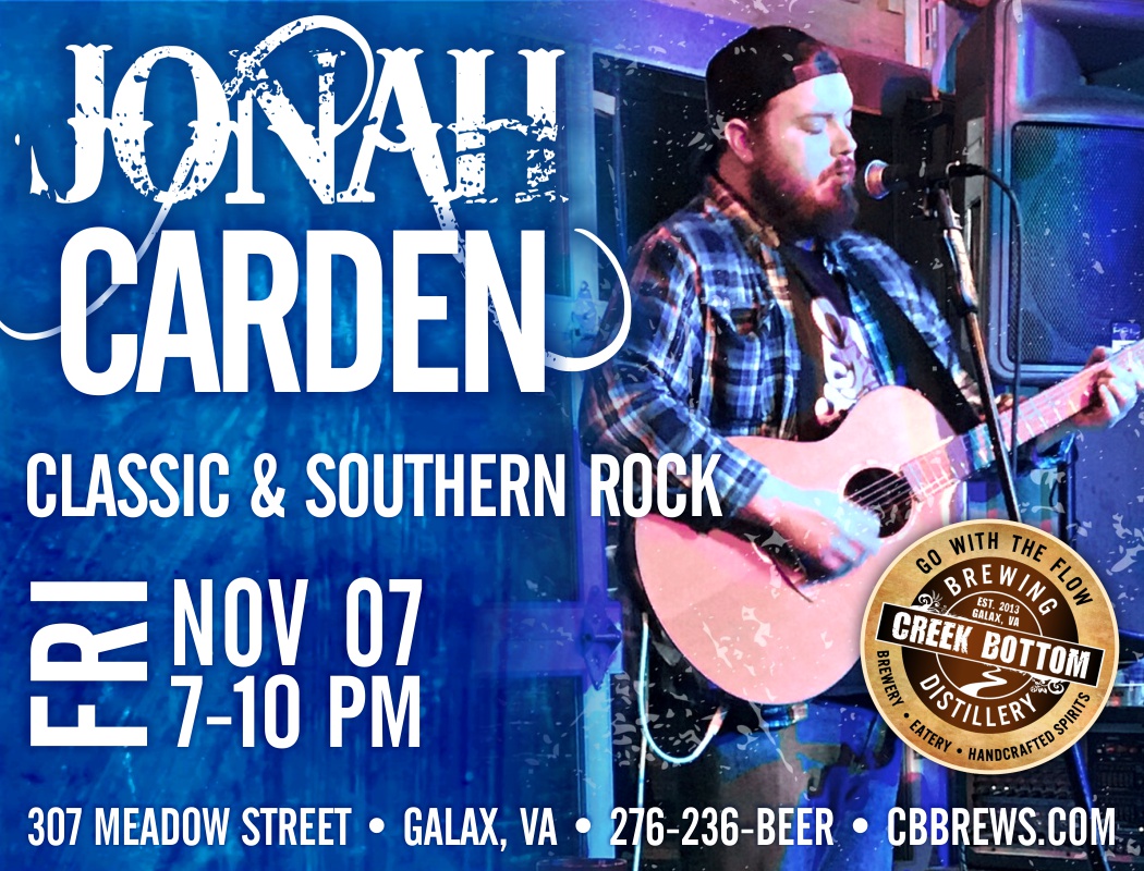 Jonah Carden Live at Creek Bottom!