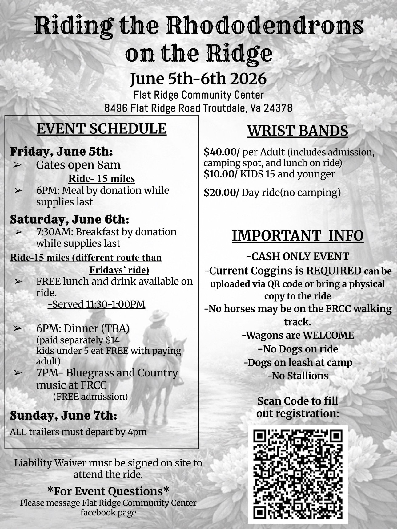 Riding the Rhododendrons on the Ridge